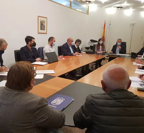 reuni&oacute;n da Mancomunidade coa D.X. de Transporte