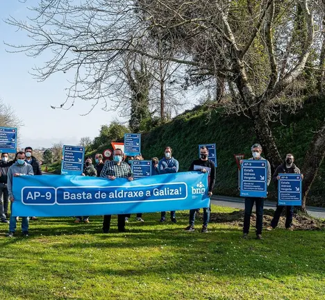Concentraci&oacute;n contra a estafa da AP-9