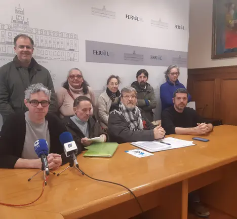rolda de prensa celebrada no concello de Ferrol